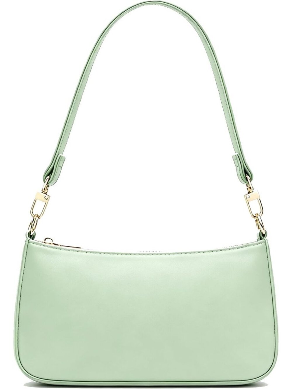 Women's Green Flower Retro Vegan Leather Hobo Shoulder MultiPocket Crossbody Bag